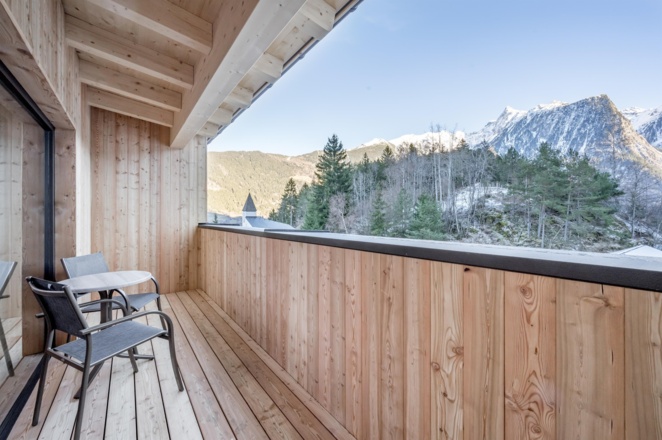 Aussicht Balkon Junior Suite Seejöchl