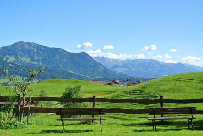 Urlaub mit Bergblick