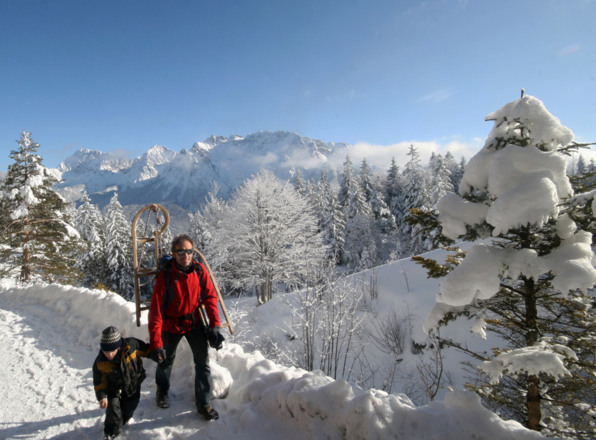 Kurz vor dem Kranzberghaus