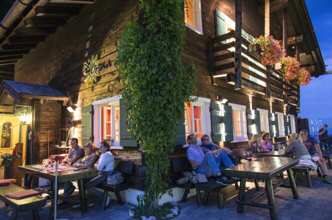 Sommerabend auf der Sonna Alp