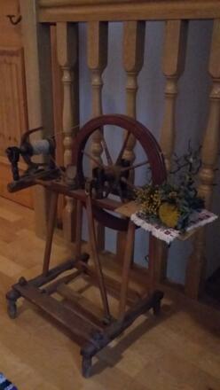 altes Spinnrad