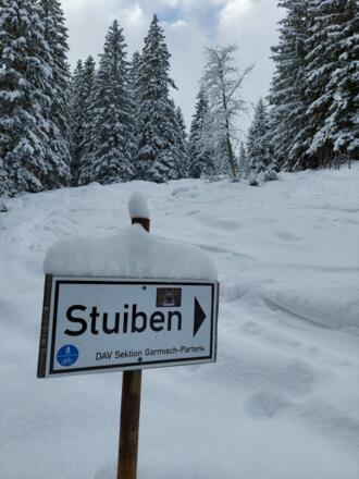 Abzweig richtung Stuiben