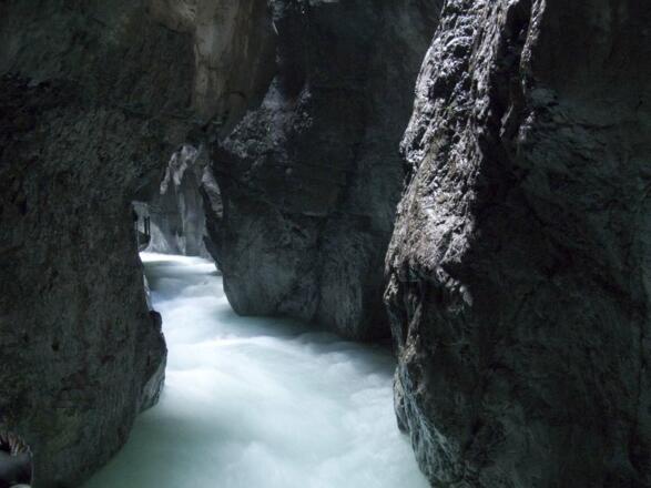 In der wilden Partnachklamm ...
