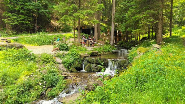 Rastplatz über Winklern mit Kneipptretanlage