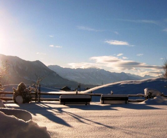 Entspannen im verschneiten Allgäu