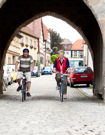 Radfahrer in Seßlach