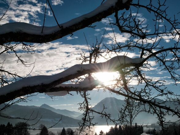 Gästehaus Unterreiterhof Bad Wiessee - Wintermärchen mit Traumblick über das Tegernseer Tal