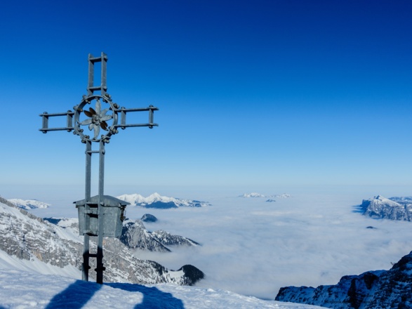 Gipfelkreuz am Loferer Schihörndl