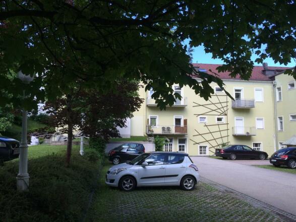 Außenanlage Innenhof Balkon