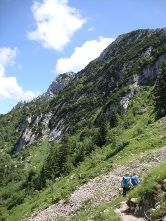 Beginn Altweibersteig Aufstieg
