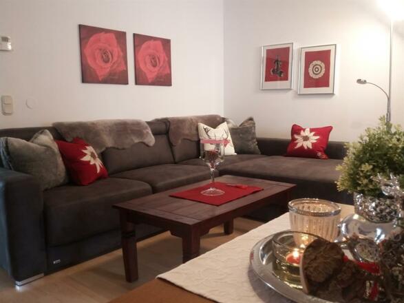 Wohnzimmer B Apartment Alber