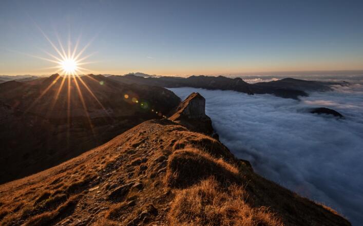 Sonnenuntergang auf der Kanisfluh