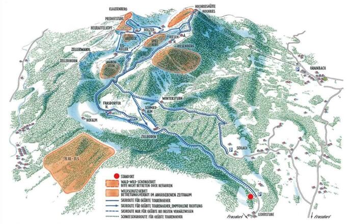 Natürlich-auf-Tour Übersichtskarte Hochries
