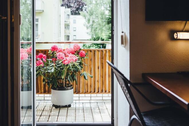 Balkon vom Wohnzimmer