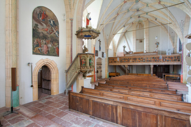 St. Anna bei Ering, Inneres nach Südwesten