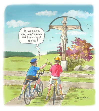 Karl-Heinz Brecheis, Karikatur im Museum Zollhaus, Simbach