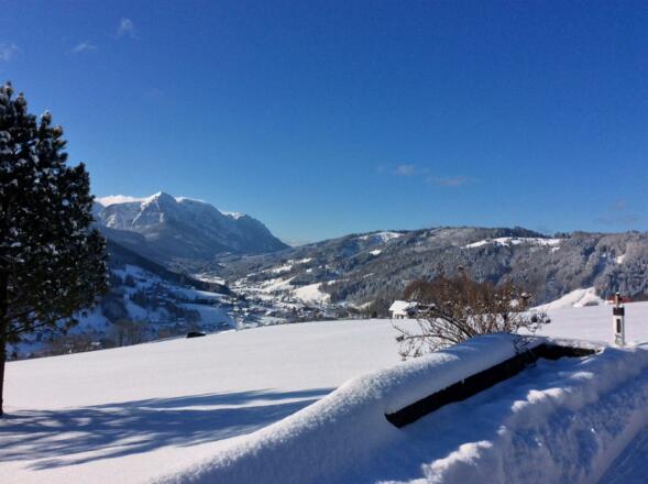 Blick vom Haus nach Neukirchen