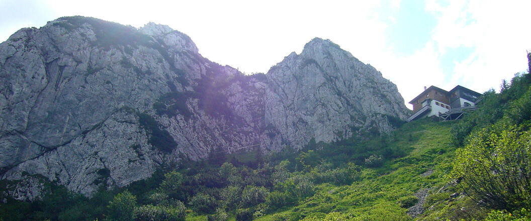 Weg Richtung Roß- und Buchstein Gipfel