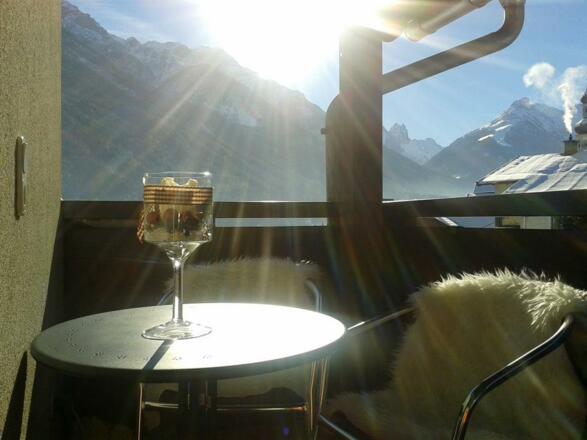 Fewo B Balkon Winter