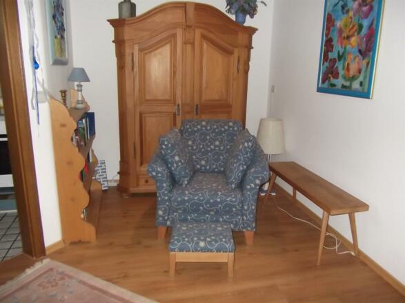 Leseecke im Wohnzimmer