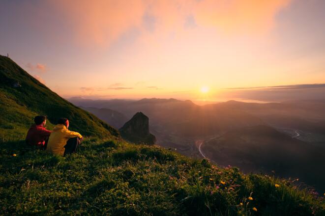 Sonnenuntergang Kanisfluh