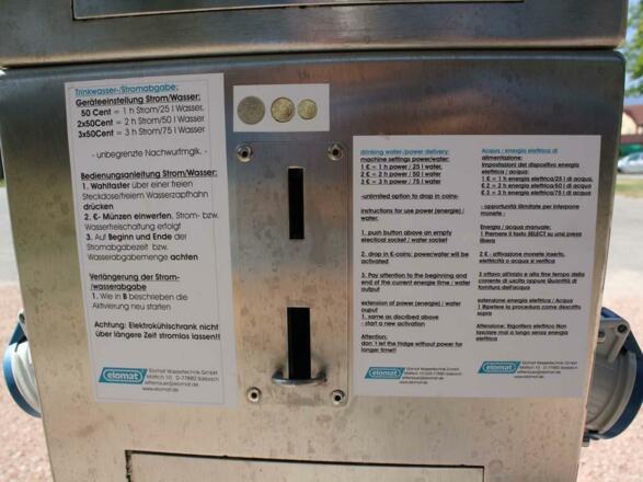 Beschreibung für Bedienung Versorgungsstation