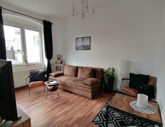 Wohzimmer mit Balkon