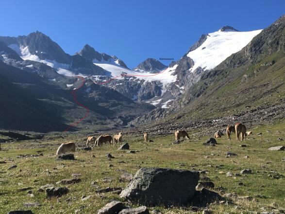 Rotmoostal mit Rotmoosjoch