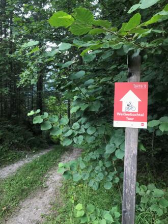Hinweistafel Weißenbachtal Tour