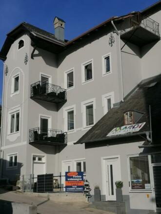 Gemütliches Wohnzimmer mit Leseecke und Schlafsofa