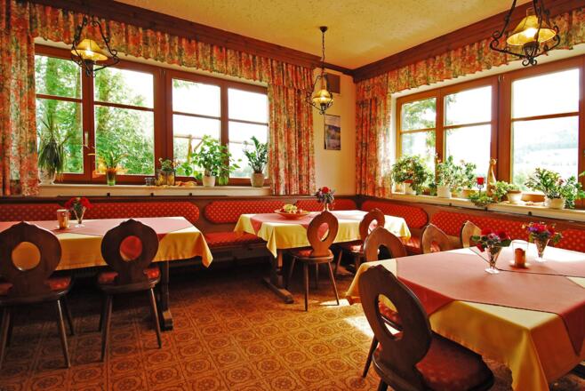 Frühstücksraum im Pension Schiemhof
