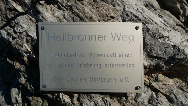 Tafel oberhalb der Socktalscharte