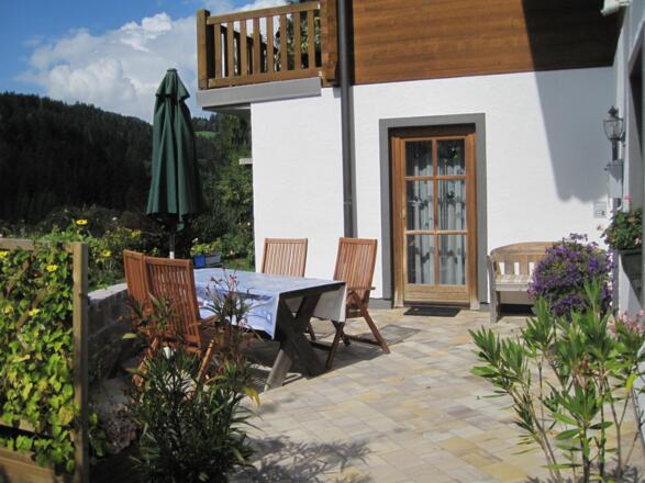Terrasse der Ferienwohung