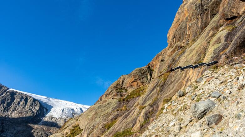 Ausgesetzte und versicherte Passagen am Stubaier Höhenweg