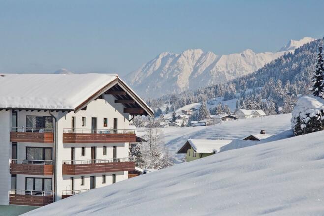 Hausansicht Süden Winter