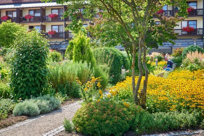 Gepflegte Grünanlagen in Bad Gögging