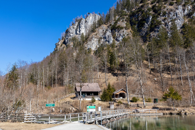 Seeklause, in Hintergrund der Gamskogel (Brandberg-Nordwestpfeiler)