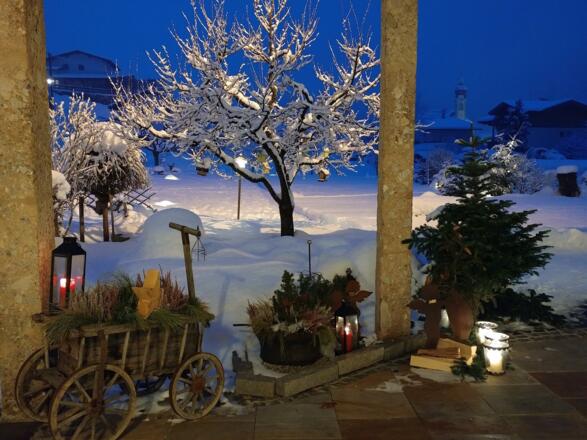 Gartenansicht Winter