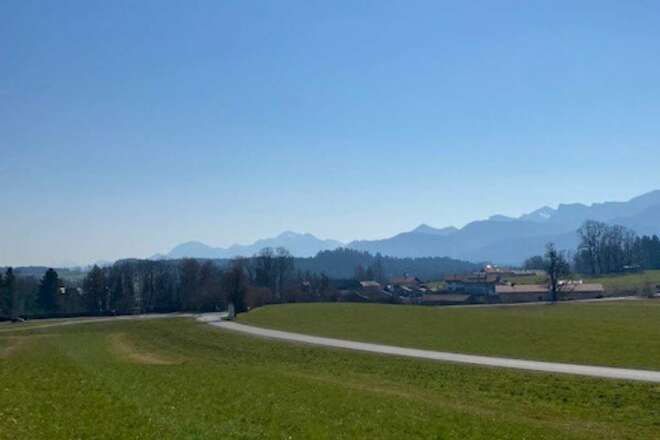 Alpenpanorama von Wildenwart aus