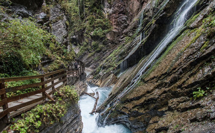 Von den Holzstegen lässt sich der Weg des Wassers gut verfolgen