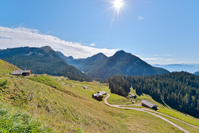 Blick über die Kallbrunnalm