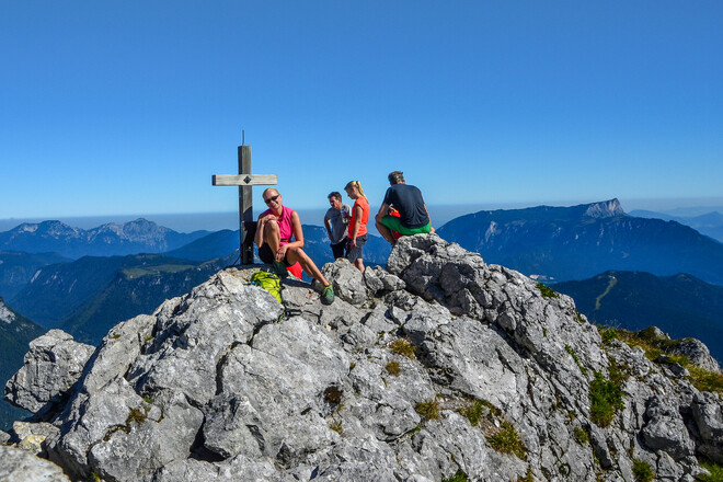 Auf dem Gipfel der Schärtenspitze