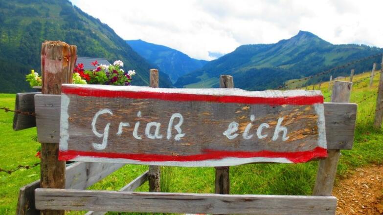 Reithütte Familie Mösenbichler Hintersee Schild 1
