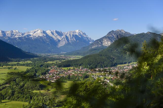 Loisachblick, Oberau im ZugspitzLand