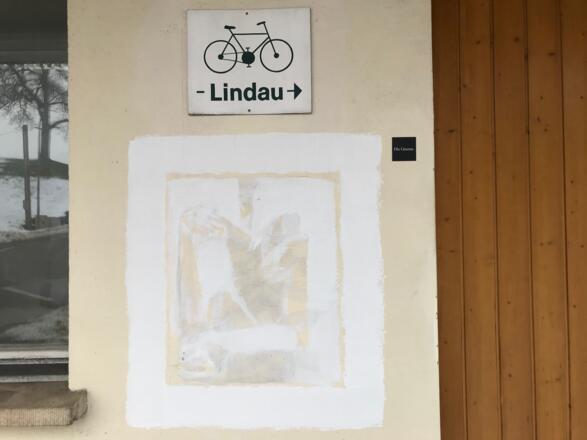 Ehemaliges Zollamt, Hohenweiler, Malerei von Lorenz Helfer