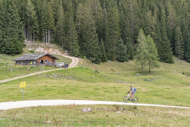 Die letzten Meter der Tour zur Moosenalm