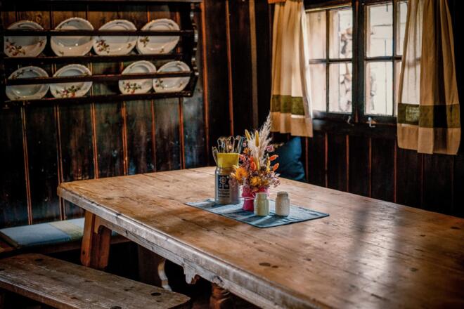 Lärchenhütte innen
