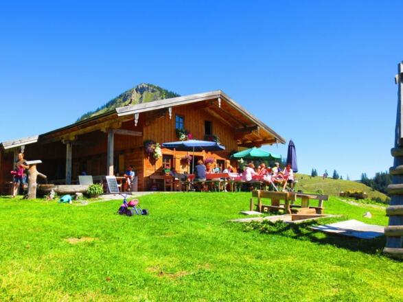 Reithütte Familie Mösenbichler Hintersee Terasse