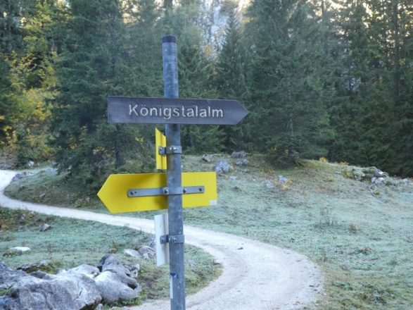 Abzweigung zur Königstalalm