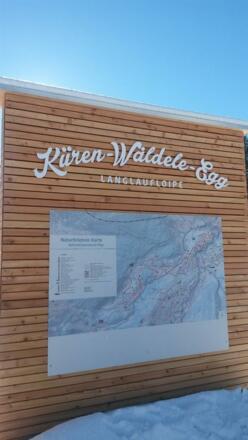 Küren- Wäldele- Egg Loipe direkt vor dem Haus